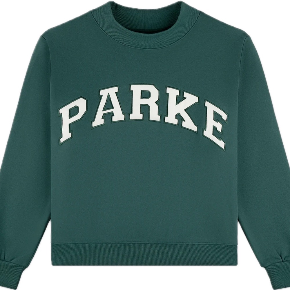 Parker evergreen fleece mockneck